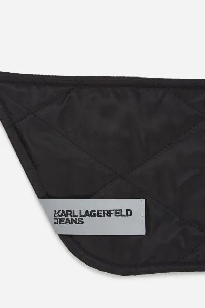 Šál Karl Lagerfeld Jeans Klj Hooded Scarf Black