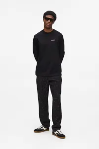 Tričko Karl Lagerfeld Ls T-Shirt W/ Logo Patch Black
