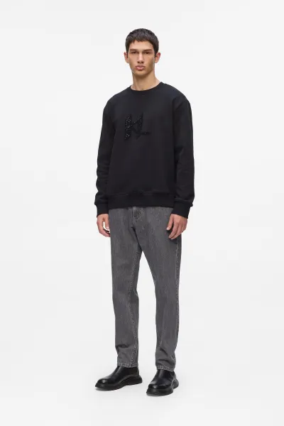 Mikina Karl Lagerfeld Embellished Kl Sweatshirt Black