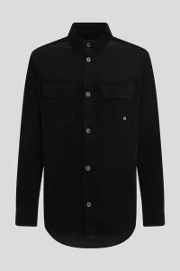 Košeľa Karl Lagerfeld Corduroy Overshirt Black