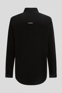 Košeľa Karl Lagerfeld Corduroy Overshirt Black