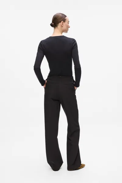Nohavice Karl Lagerfeld Retro Tailored Pants Black