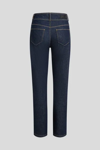 Džínsy Karl Lagerfeld Retro Straight Denim Pants Dark Blue Denim