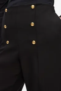 Nohavice Karl Lagerfeld Retro Tailored Pants Black