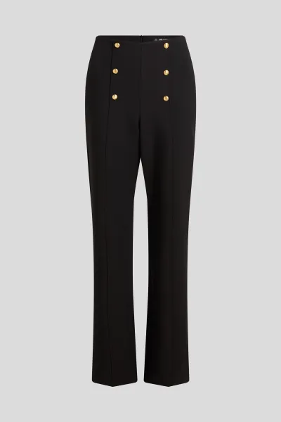 Nohavice Karl Lagerfeld Retro Tailored Pants Black