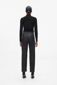 Džínsy Karl Lagerfeld Logo Straight Denim Pants Dark Grey Denim