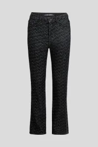 Džínsy Karl Lagerfeld Logo Straight Denim Pants Dark Grey Denim