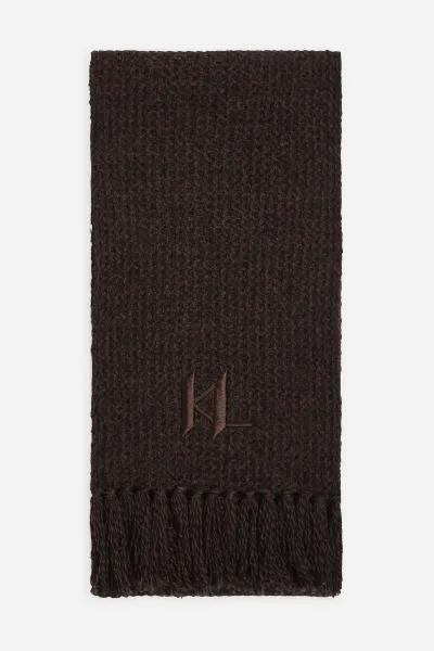 Šál Karl Lagerfeld K/Monogram Chunky Scarf Gp Demitasse