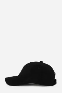 Šiltovka Karl Lagerfeld K/Monogram Corduroy Cap Black