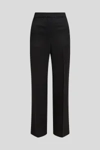 Nohavice Karl Lagerfeld Logo Jacquard Cigarette Pants Black