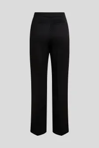 Nohavice Karl Lagerfeld Logo Jacquard Cigarette Pants Black