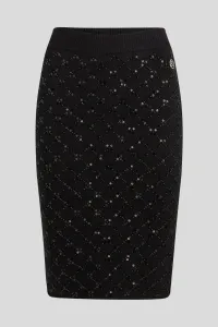 Sukňa Karl Lagerfeld Embellished Knit Skirt Black