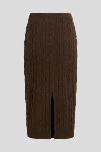 Sukňa Karl Lagerfeld Cable Knit Skirt Java