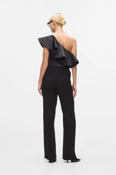 Overal Karl Lagerfeld Frill Evening Jumpsuit Black