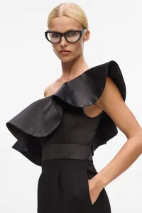 Overal Karl Lagerfeld Frill Evening Jumpsuit Black