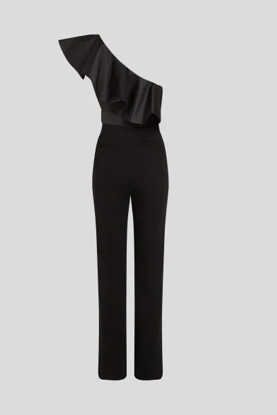 Overal Karl Lagerfeld Frill Evening Jumpsuit Black