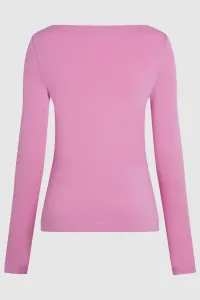Tričko Karl Lagerfeld Modal Longsleeve Opera Mauve