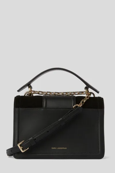 Kabelka Karl Lagerfeld K/Nova Shoulderbag Suede Black/Gold