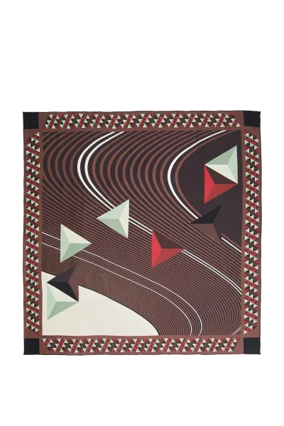 Šatka Vermont Foulard Dark Brown