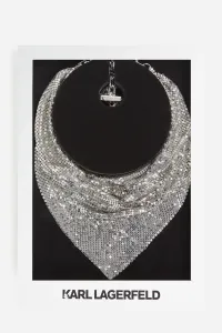Šatka Karl Lagerfeld K/Essential Party Bandana Nickel