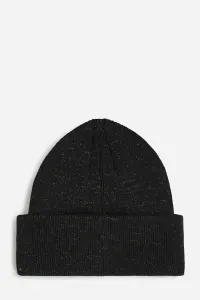 Čapica Karl Lagerfeld Ikon Rh Lurex Beanie Black