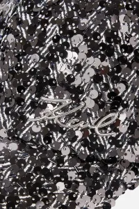 Šiltovka Karl Lagerfeld K/Signature Herringbone Cap Herringbone Sequins