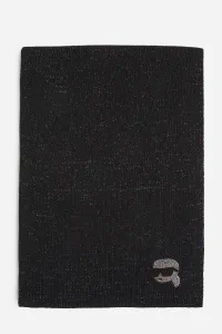 Šál Karl Lagerfeld Ikon Rhinestone Lurex Scarf Black