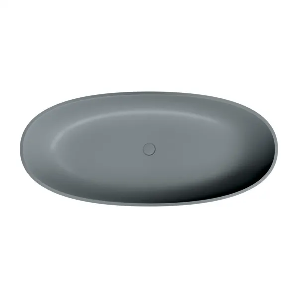 OMNIRES - SHELL M+ voľne stojaca vaňa, 175 x 78 cm, sivá/popol SHELL175WWAG