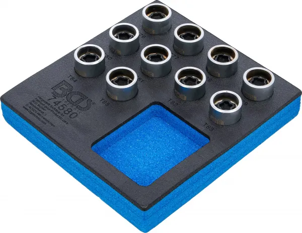 BGS Technics BGS 74580 – sada nástavcov na zámky kolies Tesla (10 ks)