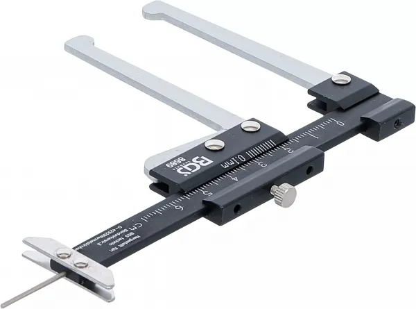 BGS Technics Meradlo hrúbky brzdových kotúčov a hĺbky dezénu – 60 mm