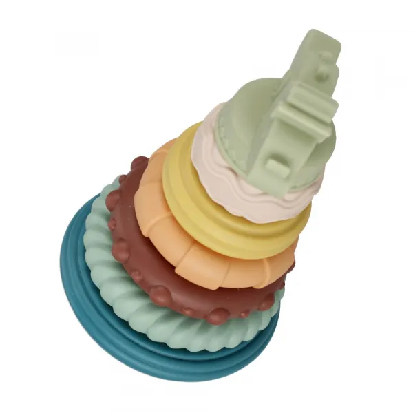 CreativeToys Bab Bam pyramída s dinosaurom