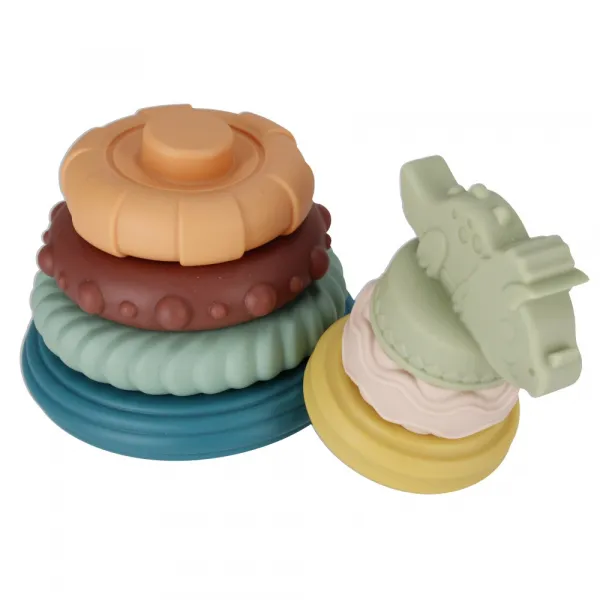 CreativeToys Bab Bam pyramída s dinosaurom