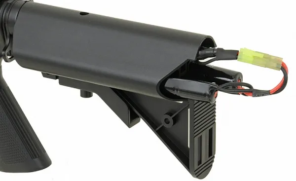 Airsoftový elektrický samopal CYMA CM.507 M4 R.I.S., kal. 6mm BB - čierny