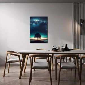 Obraz osamelý strom života v noci