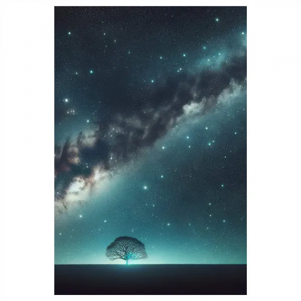 Obraz strom života a galaxia