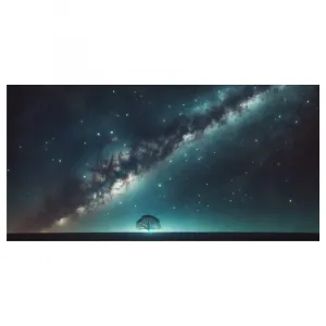 Obraz osamelý strom života v noci