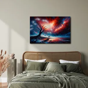 Obraz magický strom života v noci