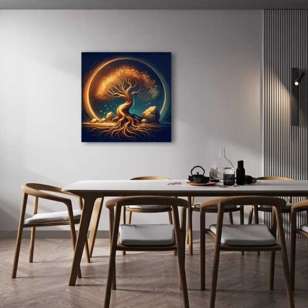 Obraz magický strom života v noci