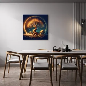 Obraz magický strom života v noci