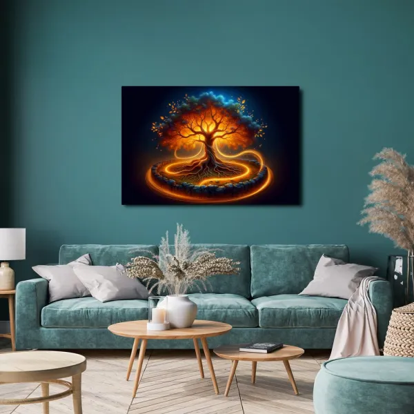 Obraz magický strom života v žiare