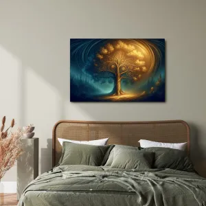 Obraz magický strom života v noci