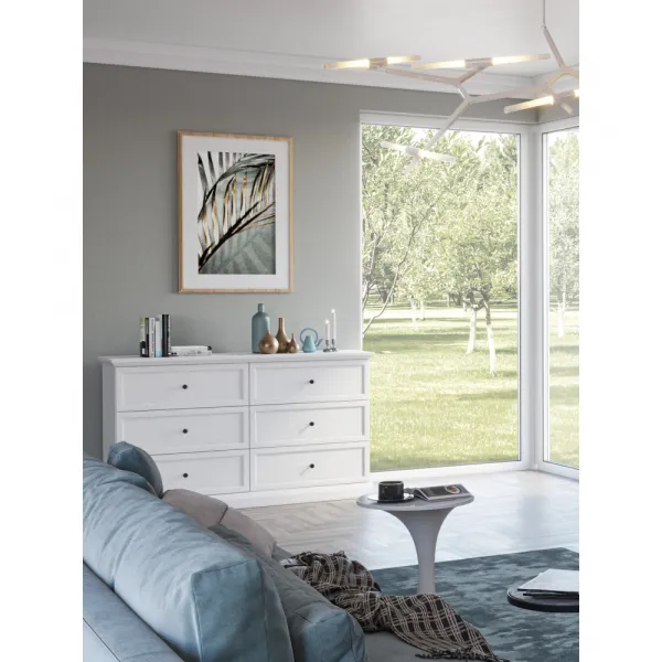 Komoda, biela, LOCCA K6S