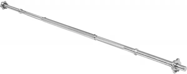 Physionics činková chrómovaná ty, 120 cm + hviezdicové zámky