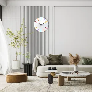 ModernClock Nástenné hodiny Colorfull 32 cm biele/farebné