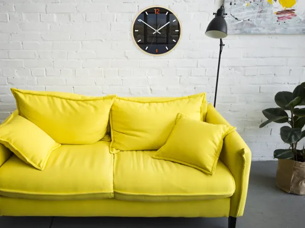 ModernClock Nástenné hodiny Grafit 30 cm oranžové/čierne