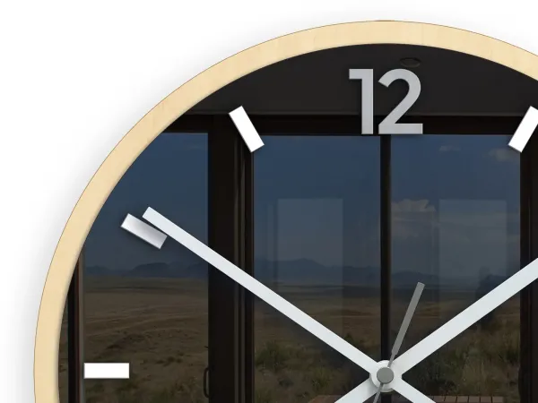 ModernClock Nástěnné hodiny Grafit 30 cm šedé/černé