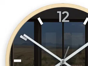 ModernClock Nástěnné hodiny Grafit 30 cm šedé/černé