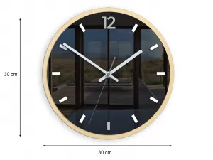 ModernClock Nástěnné hodiny Grafit 30 cm šedé/černé