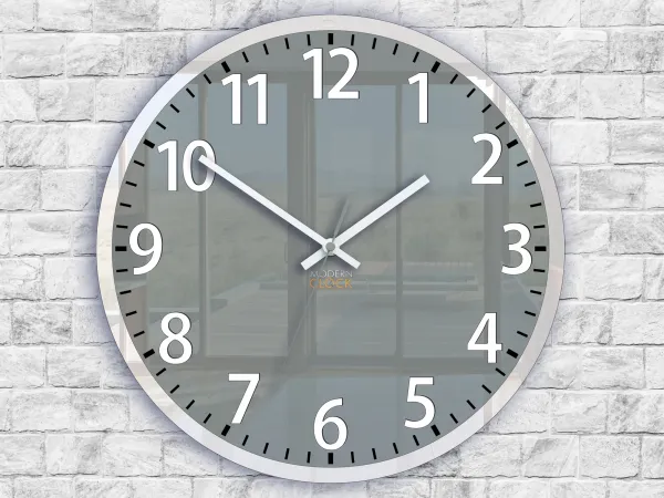 ModernClock Nástenné hodiny Louis 30 cm šedé