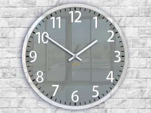ModernClock Nástenné hodiny Louis 30 cm šedé